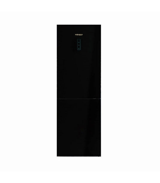 Frigorífico Combi 60x185 cm Puerta de Cristal Negro NO FROST EU-450HC